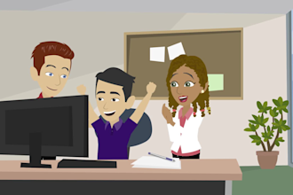 do 2d animated explainer marketing sales ad commercial video for business 24 hrs