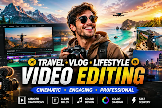 do quick video editing for travel and vlog videos