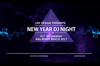 create party invitations, dj night club, event promo video