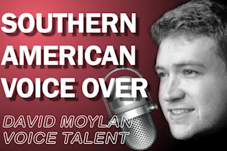 record a southern american male voice over for commercial radio tv or explainer