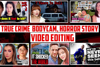 do crime, horror and documentary video editing