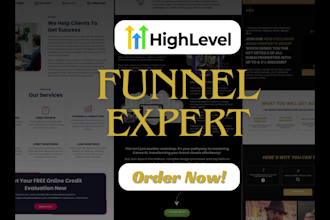 ghl landing page, custom sales funnel, gohighlevel website, automation setup