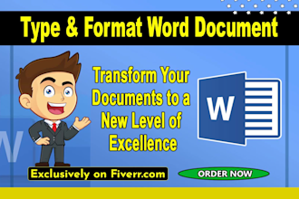 do typing and microsoft word document formatting for you