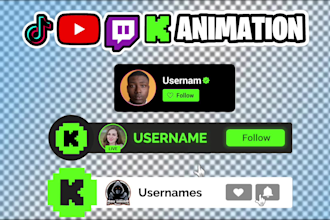 make custom follow animation for twitch, kick streaming platform