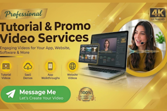 create screencast tutorial video for your website or app