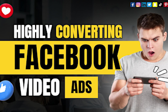 create highly converting facebook video ads and brand commercial promo video ads