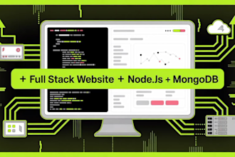 develop a full stack website with frontend and backend
