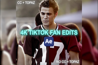 create tiktok fan edits with after effects