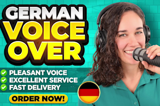 record a german IVR in a powerful, modern voice