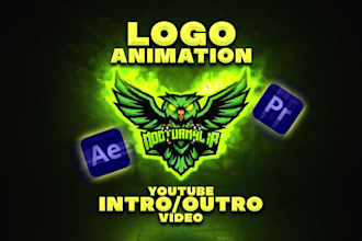 create amazing after effects animated logo intro video