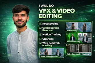 do rotoscoping chroma keying and motion tracking
