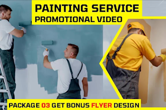 do painting contractor or house painter service video