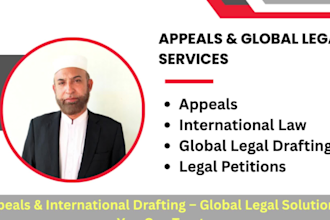 draft ready to file lawsuits, pleadings, motions, petitions, and legal appeals