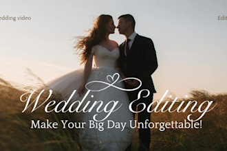 do cinematic wedding edits, make your big day unforgettable
