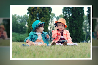 create funeral photo slideshow video for wedding, tribute memorial in 6 hours