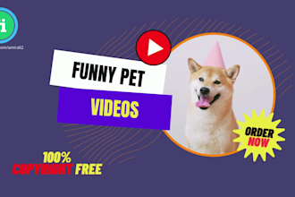 create 60 viral funny pet videos for your youtube channel