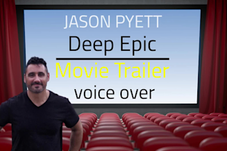 record a deep epic movie trailer voice over