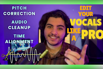 professionally tune, clean and time align your vocals