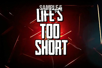 make an charismatic looking lyric video