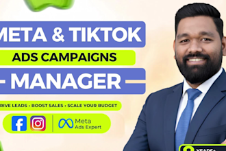 be your facebook ads manager for meta ads paid marketing