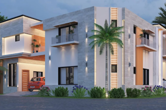design and render 3d exterior of your home buildings in 3ds max
