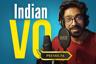 craft a professional indian english voiceover for brands