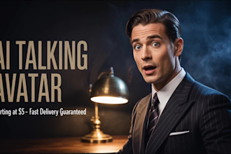 create your talking avatar with your voiceover and script