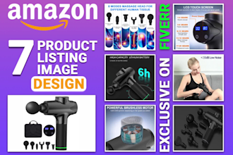 design amazon product listing images infographic and lifestyle images