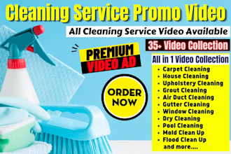 do cleaning service video or cleaners cleaning company video