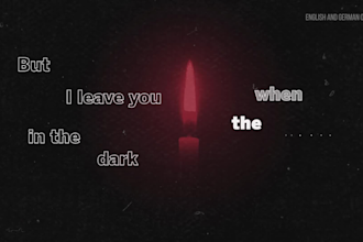 create an eyecatching lyrics animation for your song