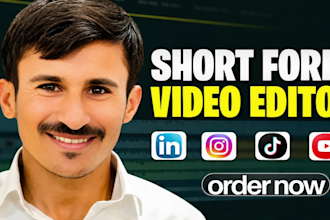 do social media short form video editor for tiktok, instagram reels and linkedin