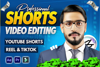 do short video editing for youtube shorts, tiktok, podcast shorts video editing