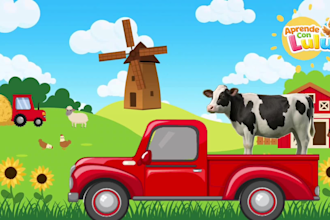 animate engaging kids videos for youtube and learning videos