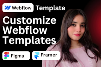 customize webflow template to build your website