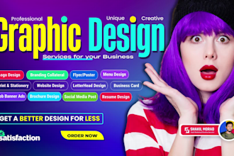do custom graphic design and branding for effective brand identity and marketing