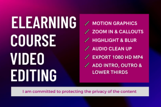 edit your elearning tutorial video