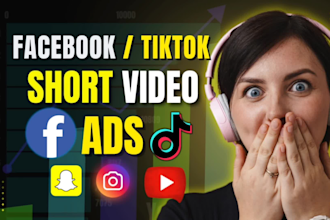 create viral facebook video ads and tiktok video ads for dropshipping products