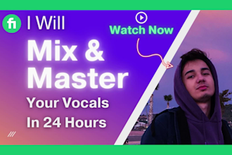 mix and master, edit, tune your trap, rap vocals