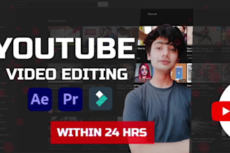 be your professional youtube video editors, video editing