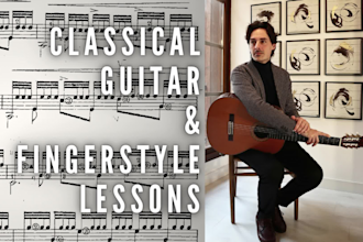 give you classical guitar and fingerstyle lessons
