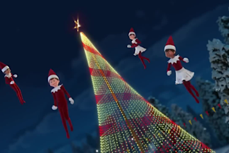 create 3d animated christmas videos, explainer videos, 3d kids animation