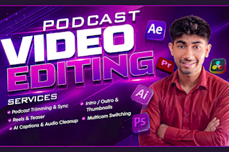 edit your multicam podcast,interview with multiple camera angle and sound design