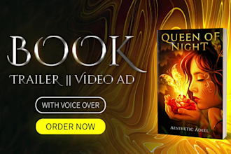 create sales worthy book trailer or promo video ad