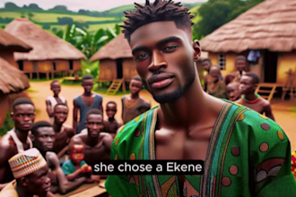 create animation african folktales for youtubevideo