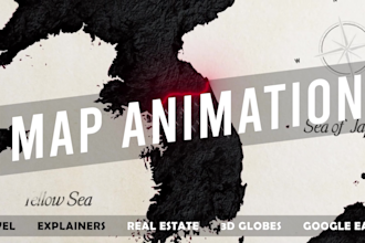 create a visually stunning map animation