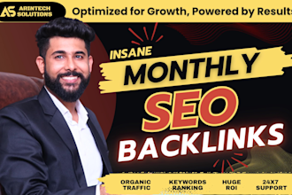 do high da monthly SEO backlinks service for website ranking and traffic