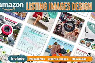 design stunning amazon product infographic, listing pictures, image editing, ebc