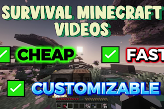 create economic survival minecraft videos for background