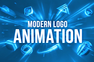 do custom logo animation, 2d animation, and animated intro video