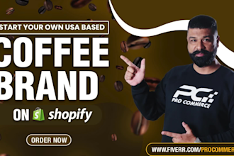 build a private label coffee branded shopify store